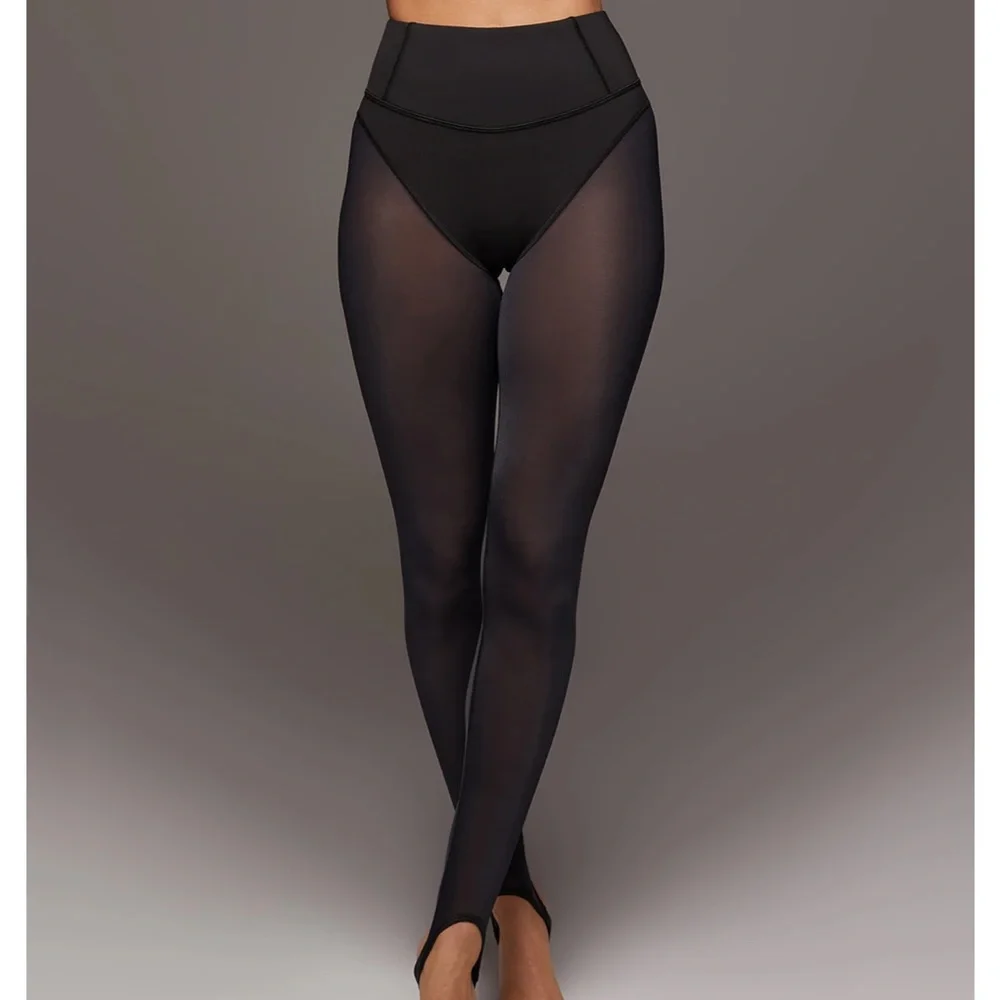 Michi Black Stirrup Leggings - Picture 2 of 8